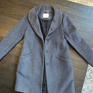 Wilfred cocoon coat dark grey size S